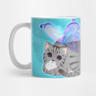 Grey Tabby Fairy Cat Mug